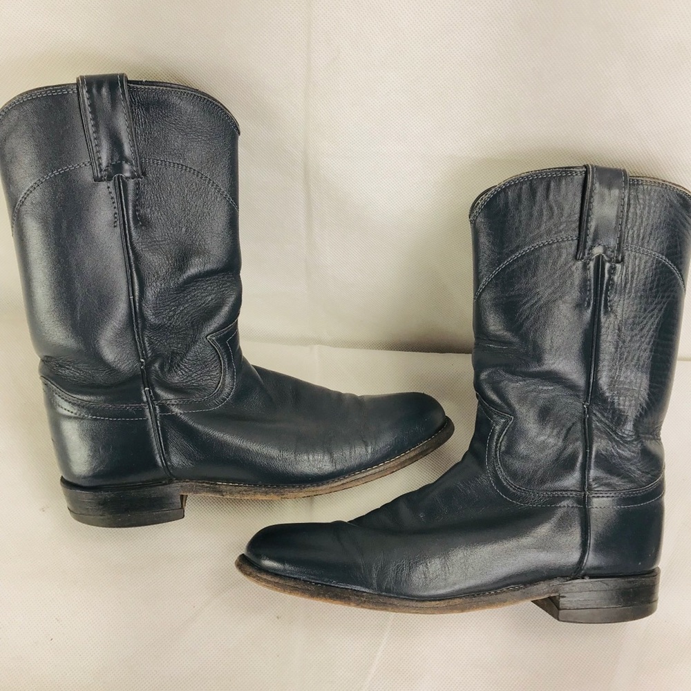 Justin Boots Western Roper Boots Dark Gray